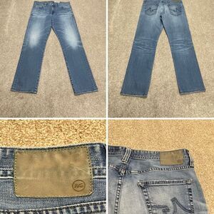 AG Adriano Goldschmied Mens the graduate tailored leg jeans sz 32x28 blue jeans